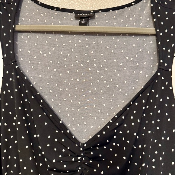 Torrid Asymmetrical Black and White Polka Dot Dress - Picture 2 of 5